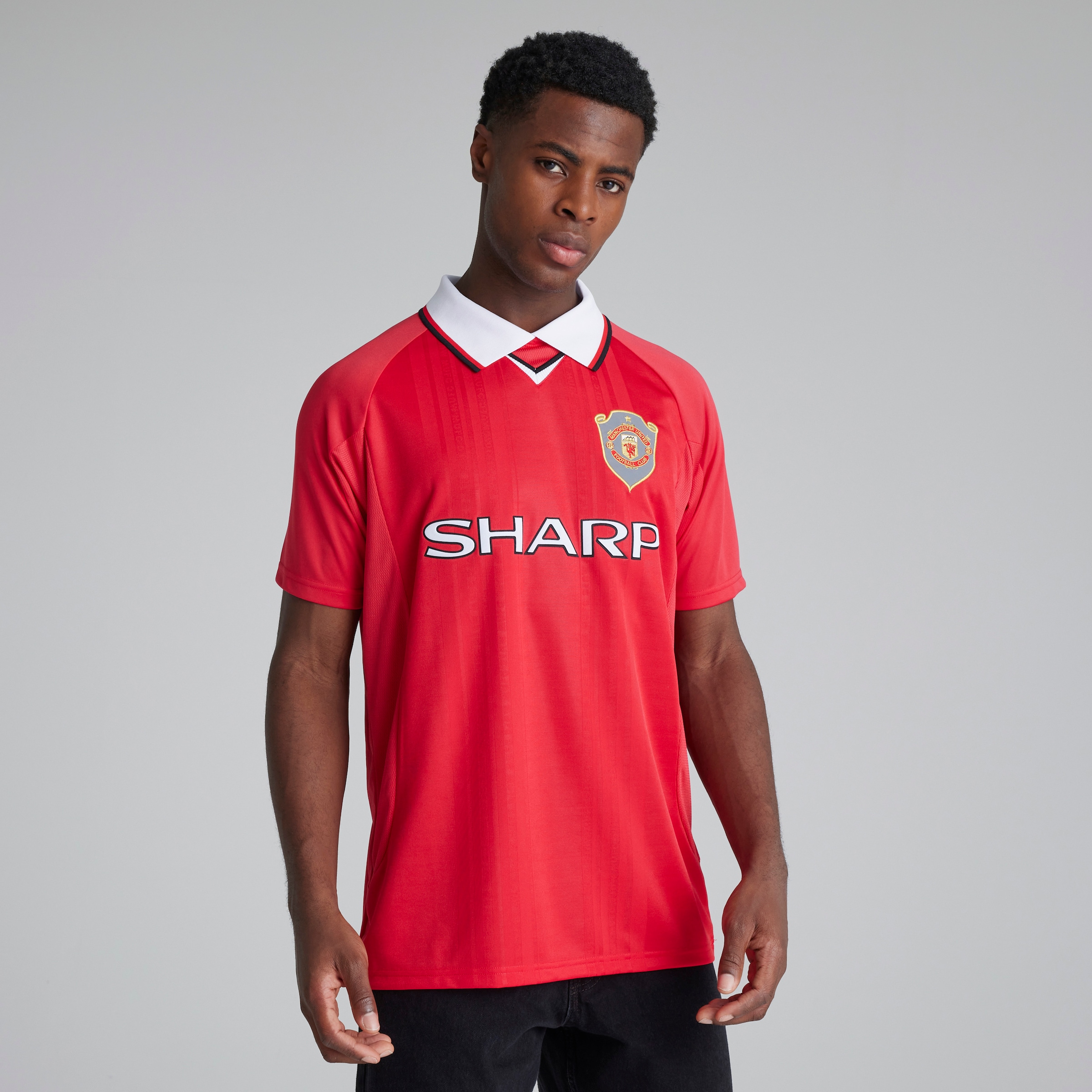 Manchester United 公式1999年 Tシャツ Manchester United 1999 Retro Champions League Final Shirt Red