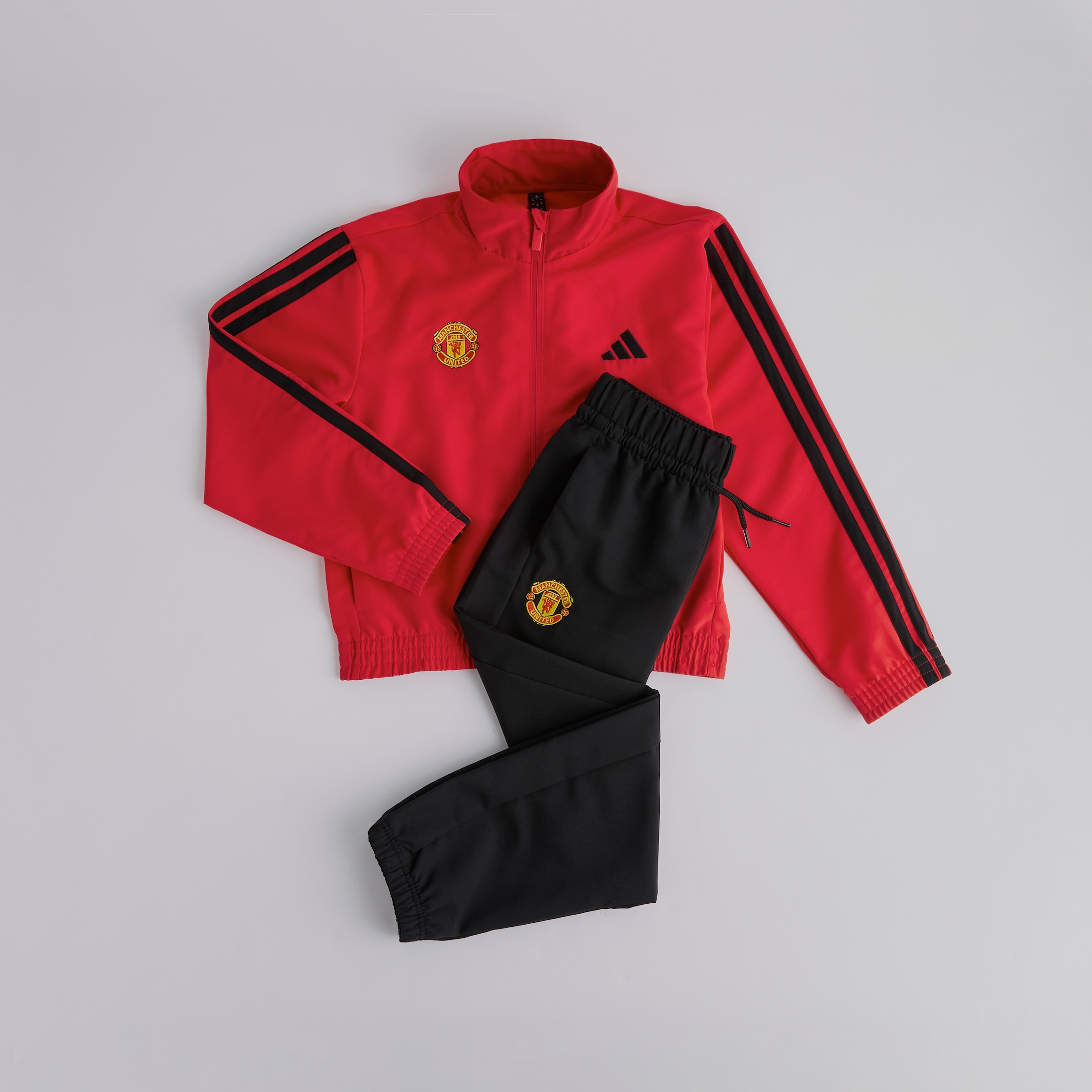 Manchester United x adidas Kids Essentials CLIMACOOL Tracksuit Red