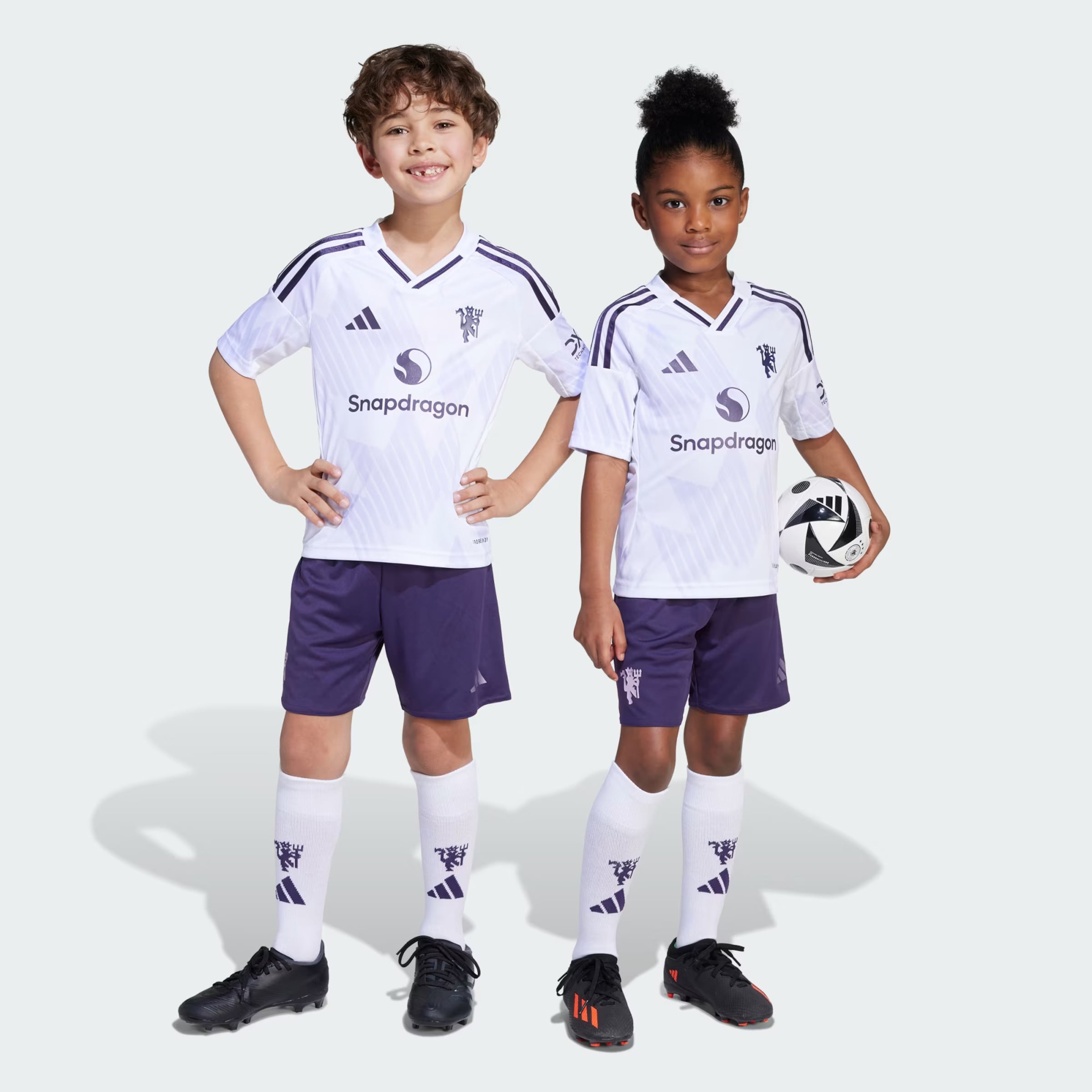 Adidas Manchester United 25/26 Away Mini Kit Kids 2-3Y
