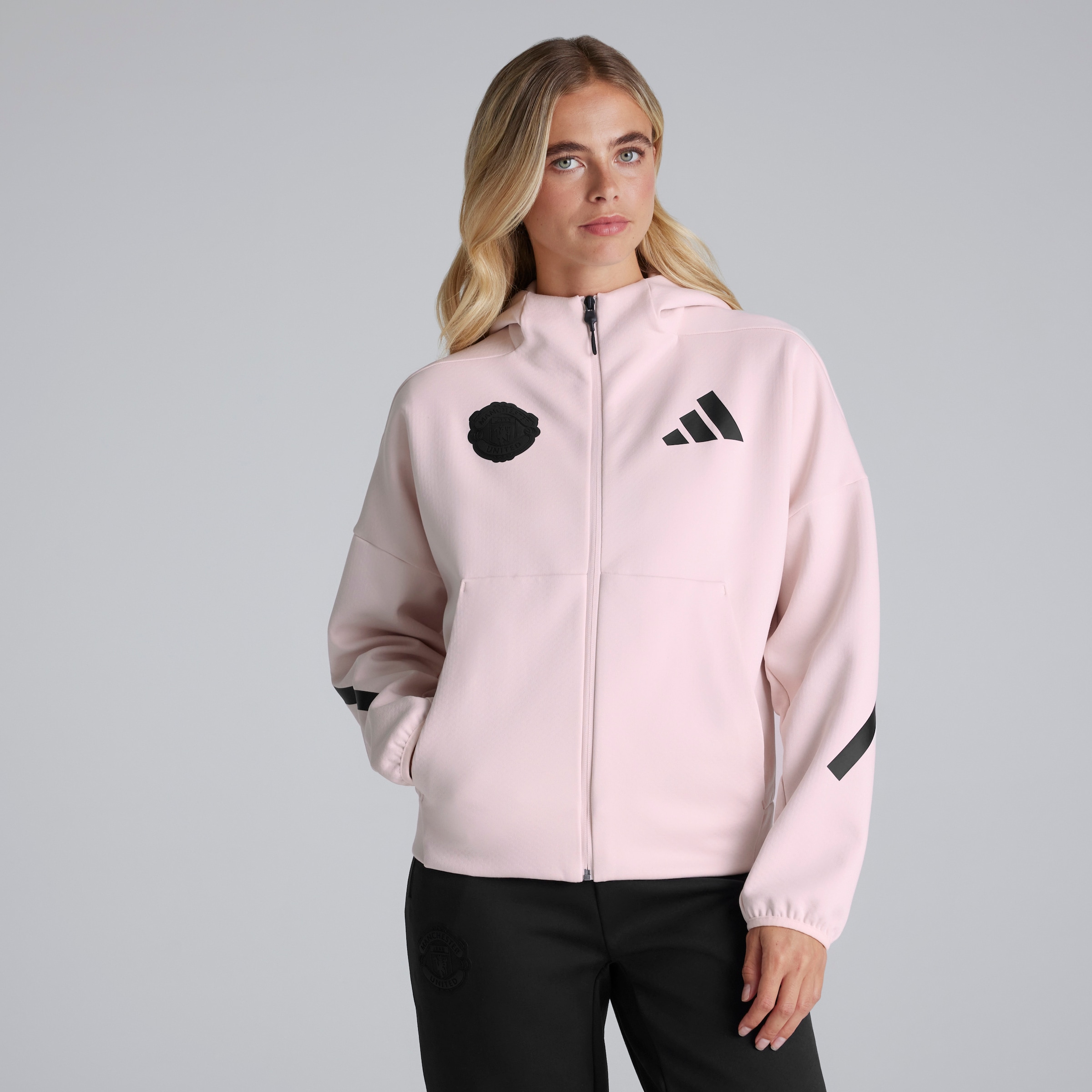 Manchester United x adidas Womens Z.N.E. Full Zip Hoodie