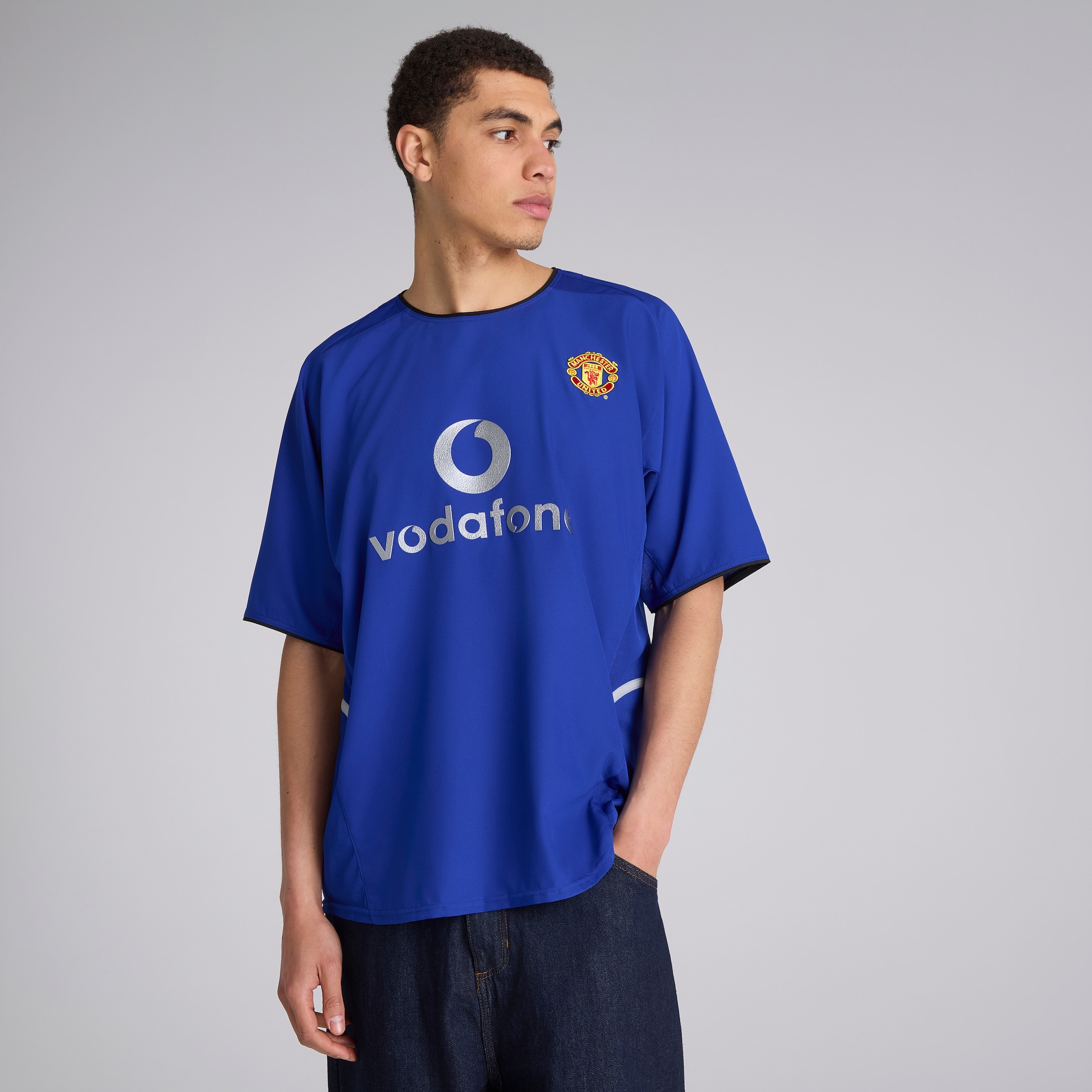 Manchester United 2002-03 Retro Third Shirt Blue | SCO1185791